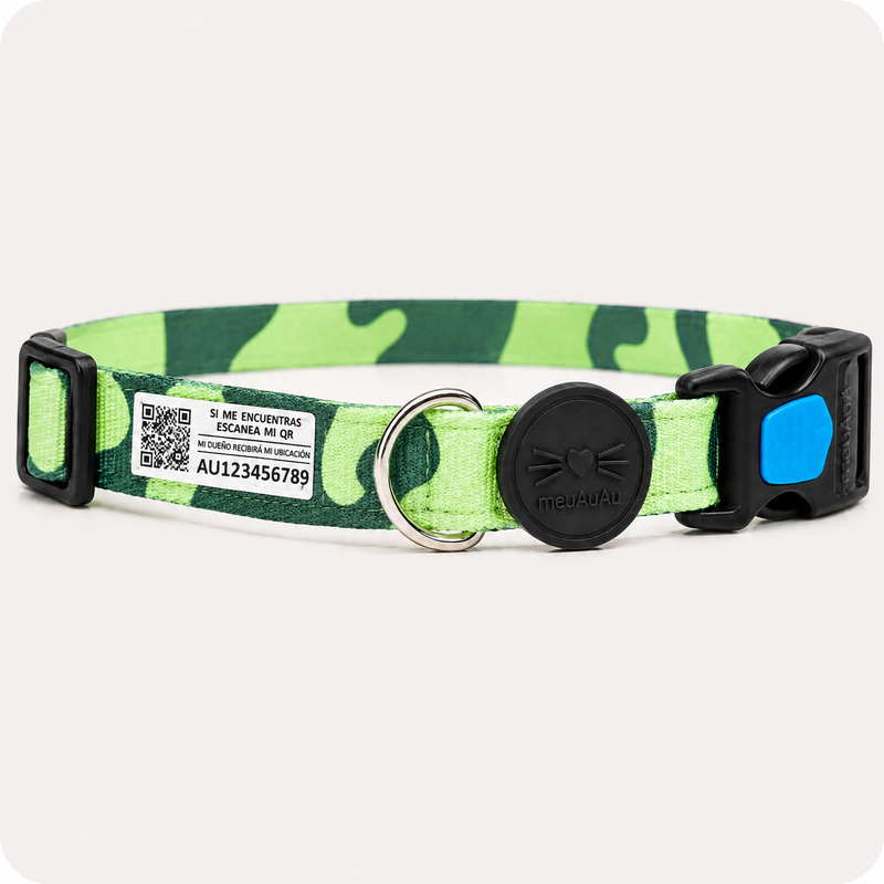 COMBO GATO - CORREA + LOCALIZADOR CON CÓDIGO QR