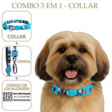 COMBO 3 EN 1: COLLAR + CORREA + LOCALIZADOR CON CÓDIGO QR