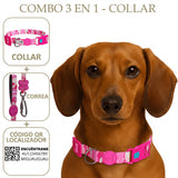 COMBO 3 EN 1: COLLAR + CORREA + LOCALIZADOR CON CÓDIGO QR