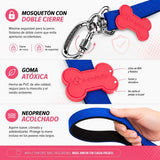Correa Perro meuAuAu con QR – Mosquetón de Rosca y Asa Acolchada (1,20 m)