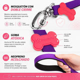 Correa Perro meuAuAu con QR – Mosquetón de Rosca y Asa Acolchada (1,20 m)