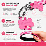 Correa Perro meuAuAu con QR – Mosquetón de Rosca y Asa Acolchada (1,20 m)