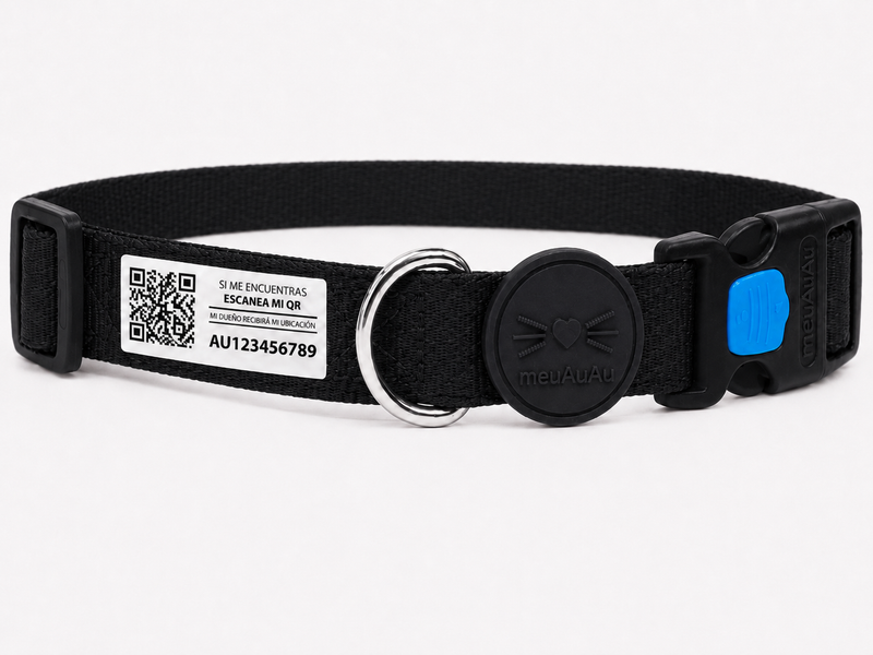 COMBO GATO - CORREA + LOCALIZADOR CON CÓDIGO QR