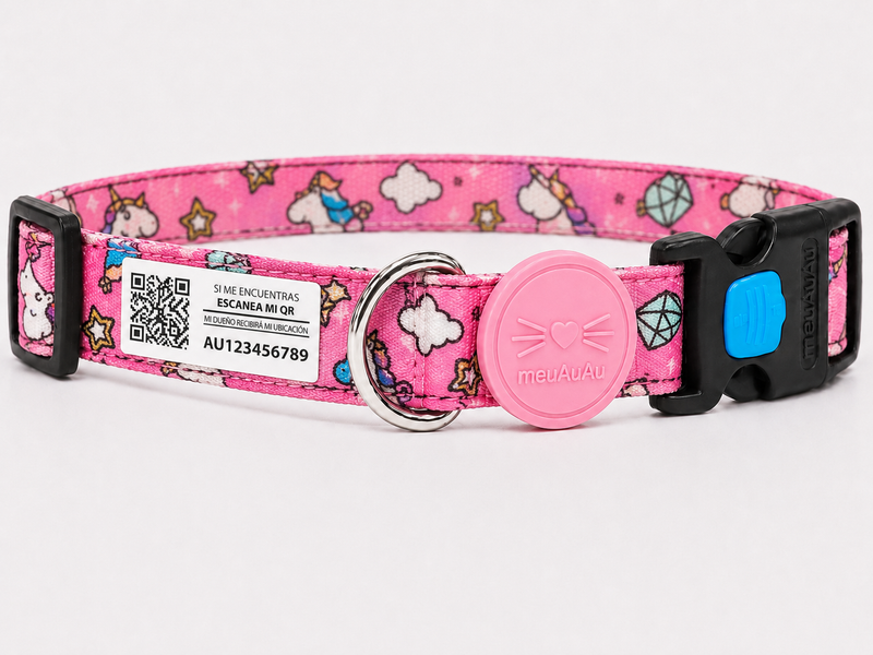 COMBO GATO - CORREA + LOCALIZADOR CON CÓDIGO QR